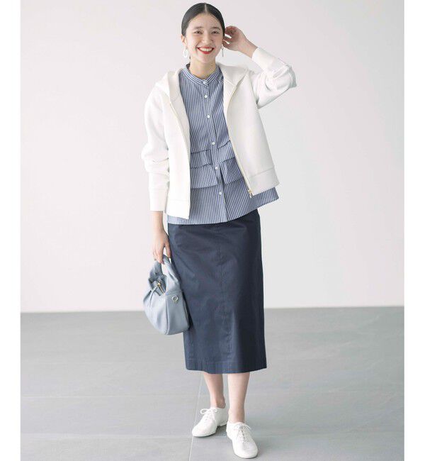 組曲「【WEB限定】サテンストレッチ Iラインスカート」|スカート|