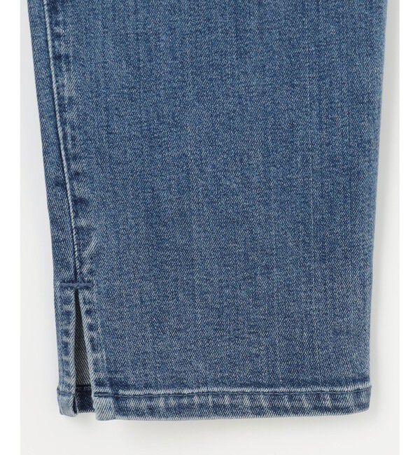 組曲「ライトデニム ベルト付きストレートパンツ」|デニム|