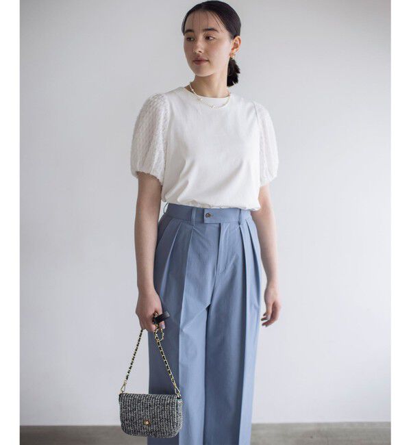 組曲「華感コンビネーションスリーブ カットソー」|Tシャツ・カットソー|