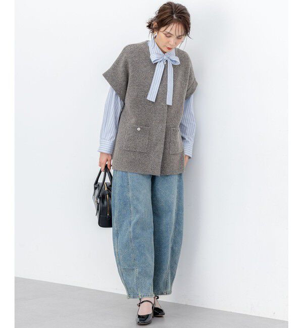 組曲「【加藤ローサさん着用】ライトデニムカーブパンツ」|デニム|