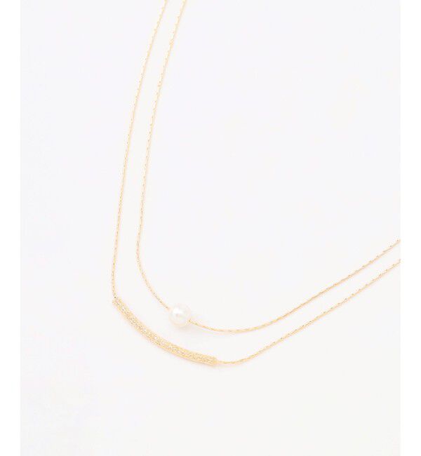 組曲「マテリアルレイヤードショートネックレス」|ネックレス|