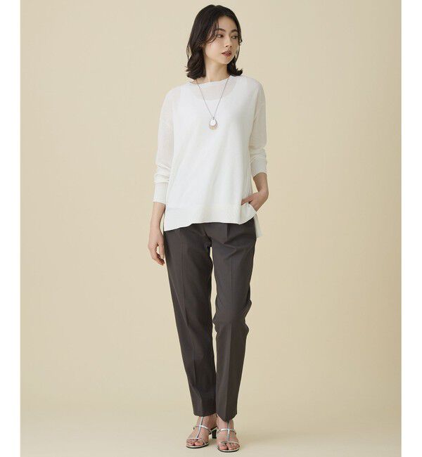 自由区「【新色追加・人気のため再入荷・ウエストゴム】ライトフィールジャージータックテーパード パンツ」|その他|