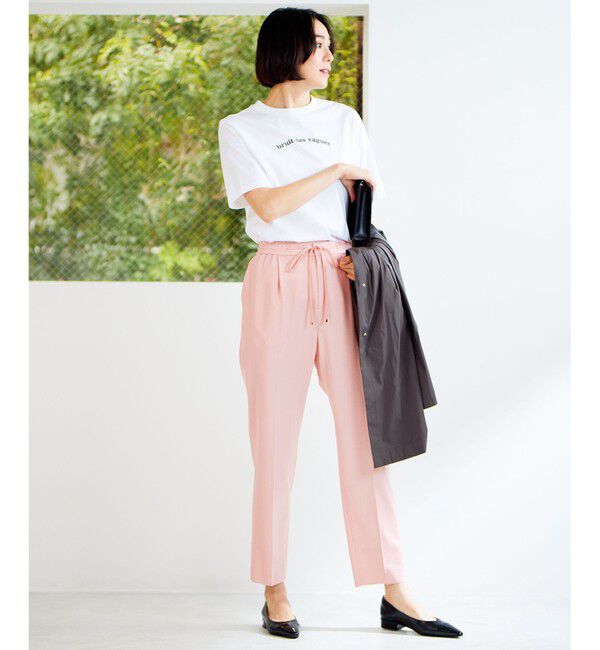 自由区「【新色追加・人気のため再入荷・ウエストゴム】ライトフィールジャージータックテーパード パンツ」|その他|