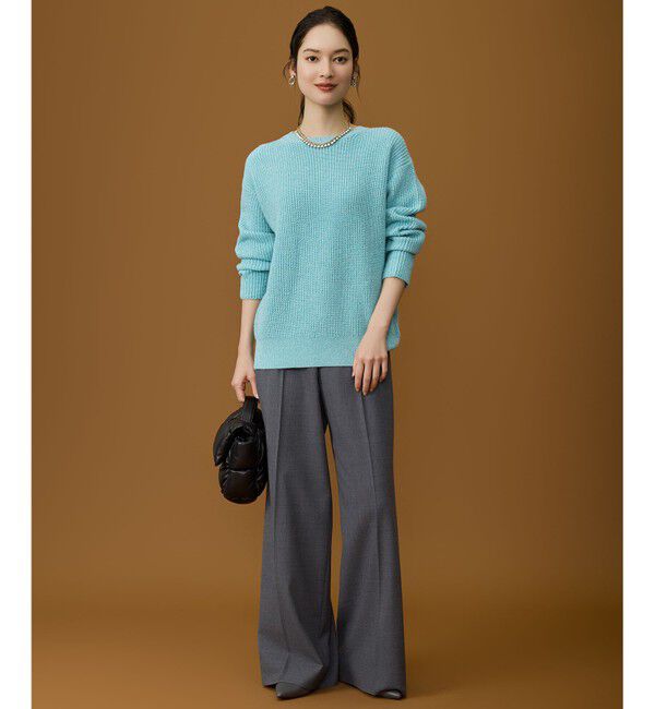 自由区「【カタログ掲載・着回し力抜群】カラーメランジ ニット」|ニット・セーター|