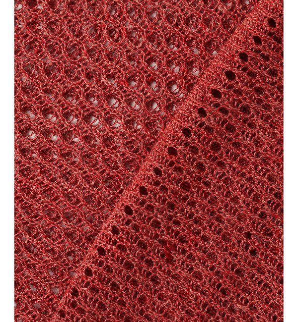 自由区「【SHIHOさん着用】リネンミドルゲージメッシュ ニット」|ニット・セーター|