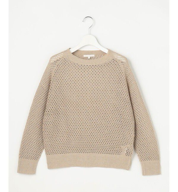 自由区「【SHIHOさん着用】リネンミドルゲージメッシュ ニット」|ニット・セーター|