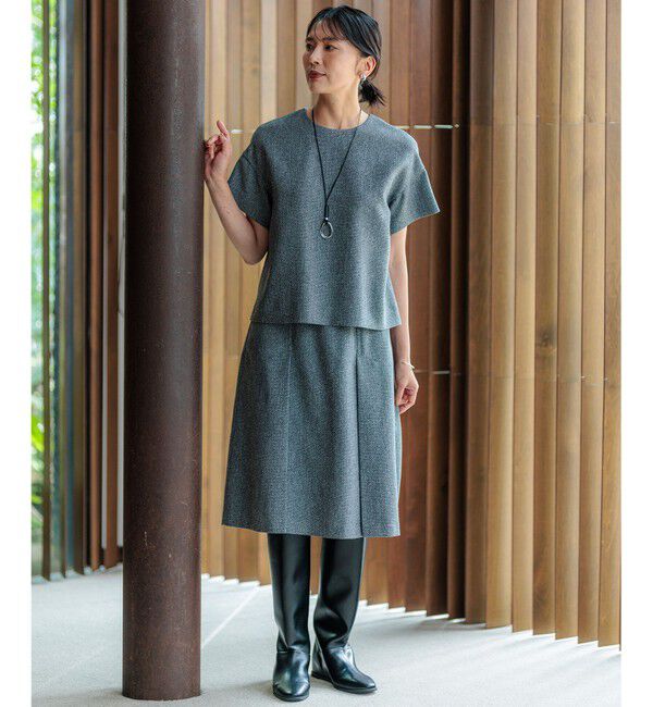 23区「【洗える】ツイーディーエトワール Aライン スカート」|スカート|