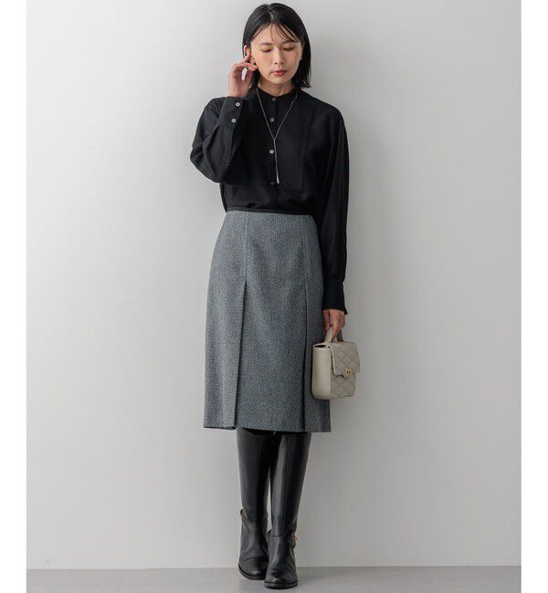 23区「【洗える】ツイーディーエトワール Aライン スカート」|スカート|