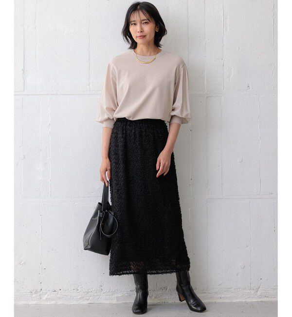 23区「【洗える】ヘアリーカットジャカード スカート」|スカート|
