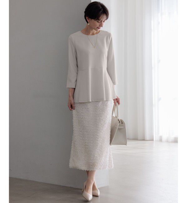 23区「【洗える】ヘアリーカットジャカード スカート」|スカート|