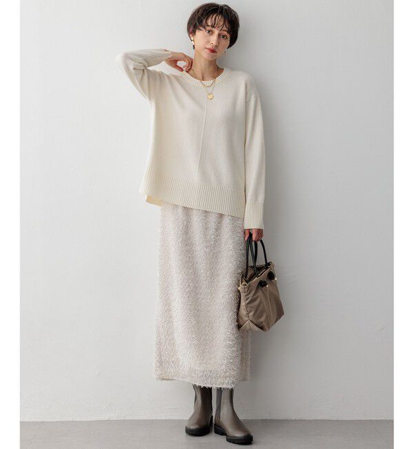 23区「【洗える】ヘアリーカットジャカード スカート」|スカート|