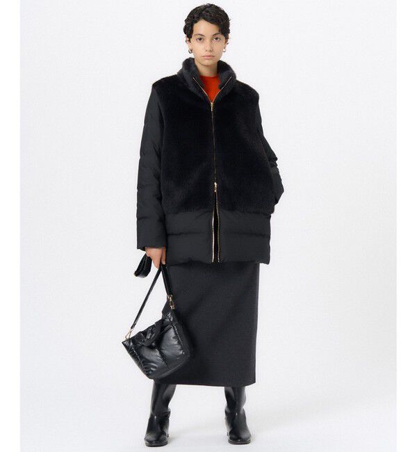 23区「【洗える】カシミヤブレンド Iライン ニットスカート」|スカート|