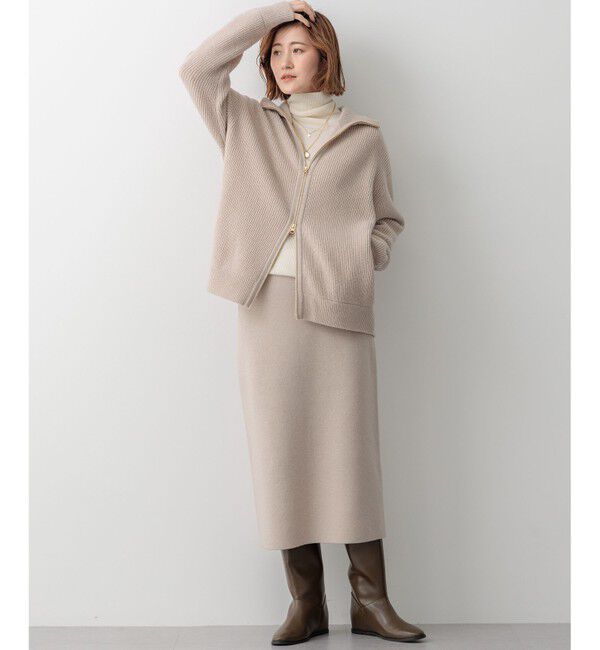 23区「【洗える】カシミヤブレンド Iライン ニットスカート」|スカート|