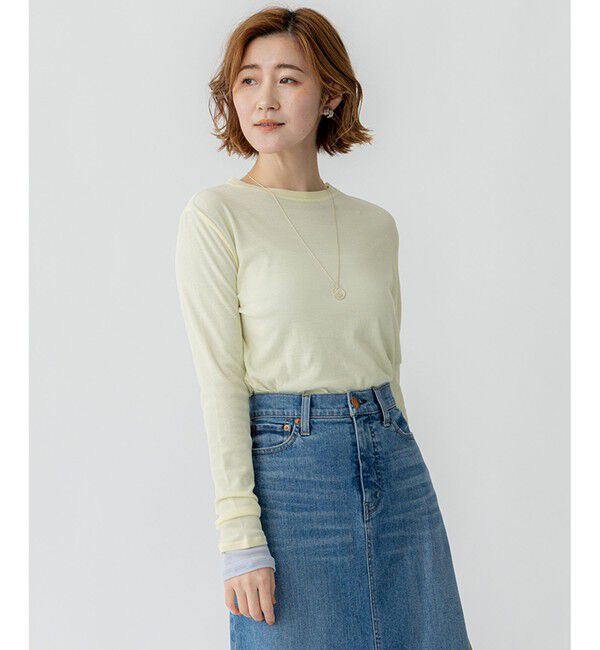 23区「【Oggi5月号掲載/洗える】シアー レイヤード TEE」|Tシャツ・カットソー|ﾗｲﾄｲｴﾛ