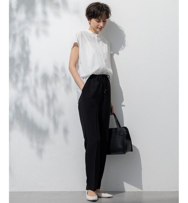 23区「【Oggi・CLASSY.掲載】ストレッチジョーゼット テーパード パンツ」|その他|