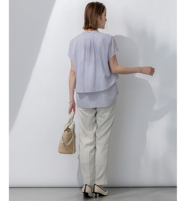 23区「【Oggi・CLASSY.掲載】ストレッチジョーゼット テーパード パンツ」|その他|