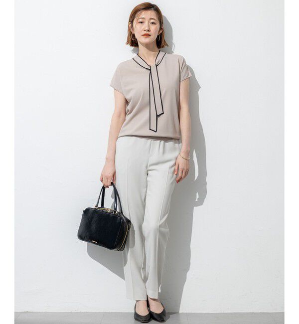 23区「【Oggi・CLASSY.掲載】ストレッチジョーゼット テーパード パンツ」|その他|