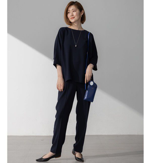 23区「【Oggi・CLASSY.掲載】ストレッチジョーゼット テーパード パンツ」|その他|