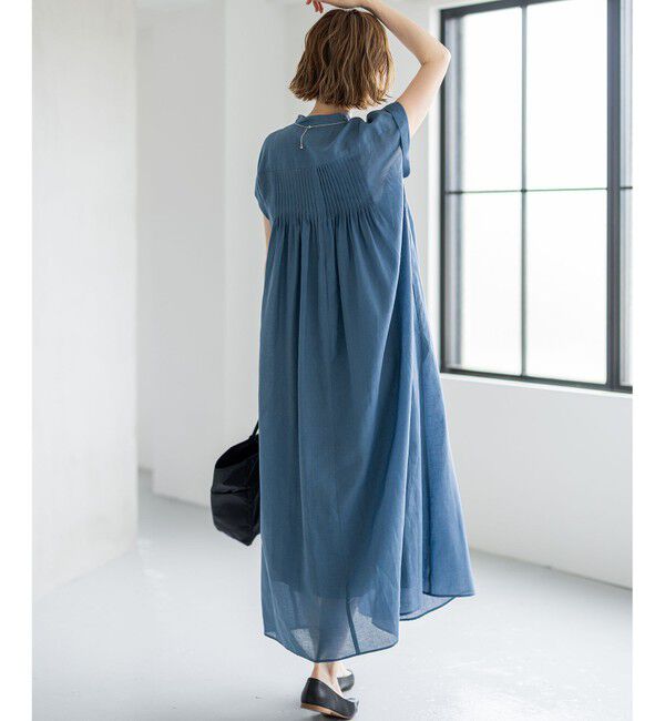 23区「【一部店舗限定/接触冷感/洗える】ラミータンブラー フレンチスリーブ ワンピース」|ワンピース|