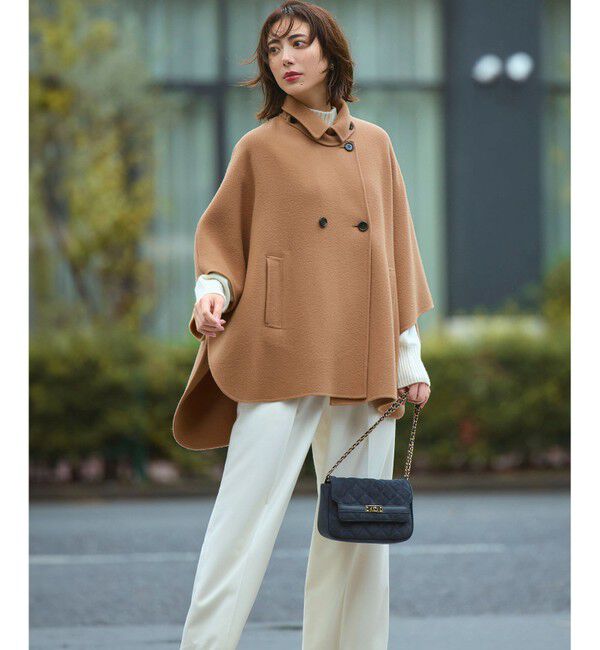 23区「【滝沢眞規子さん着用/CanCam11月号掲載】ナチュラルストレッチサキソニー タック ワイド パンツ」|その他|