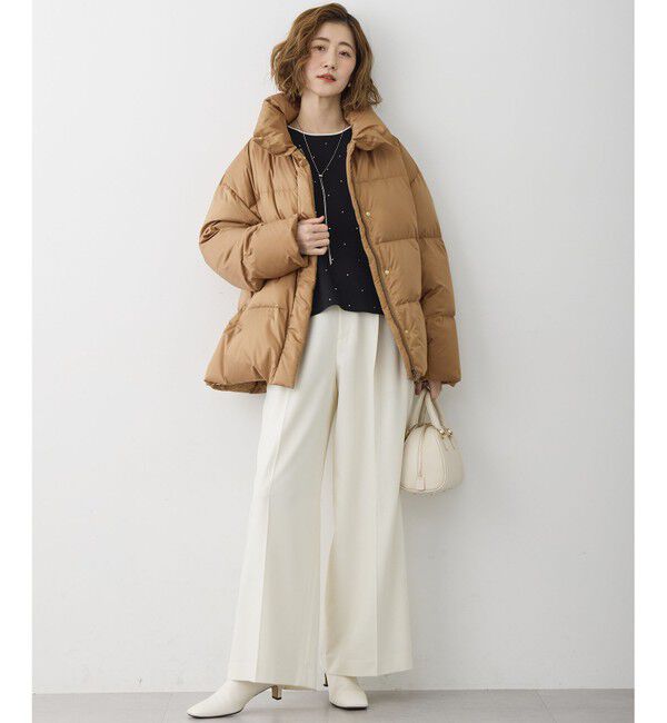 23区「【滝沢眞規子さん着用/CanCam11月号掲載】ナチュラルストレッチサキソニー タック ワイド パンツ」|その他|