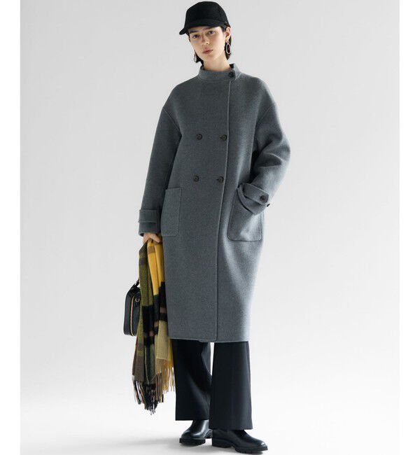 23区「【滝沢眞規子さん着用/CanCam11月号掲載】ナチュラルストレッチサキソニー タック ワイド パンツ」|その他|