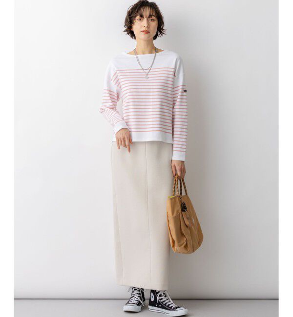 23区「Armor-lux パネルボーダー クロップド カットソー」|Tシャツ・カットソー|