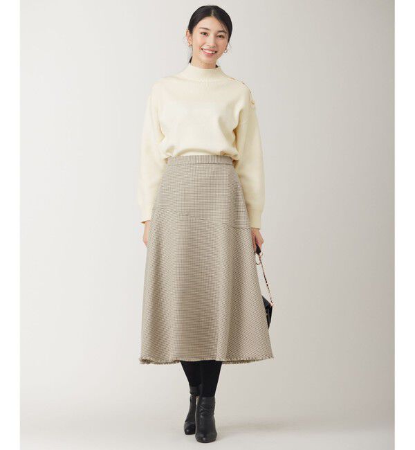 any SiS「【大人百花・美人百花掲載】ガンクラブフリンジ スカート」|スカート|