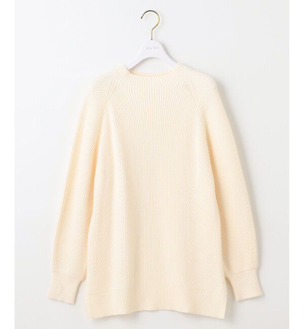 ANY SIS「【洗える・セットアップ可】アンチピリング変形畔 ボトルネック ニット」|ニット・セーター|
