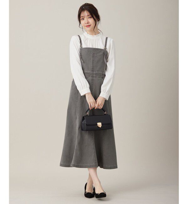 ANY SIS「【洗える】ストレッチライトデニム ワンピース」|ワンピース|グレー