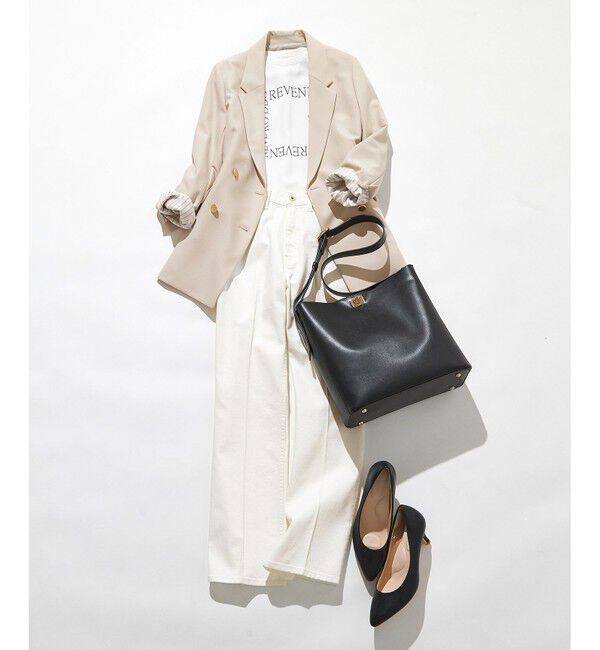 ANY SIS「【洗える】2wayストレッチジョーゼットロゴ ロンT」|Tシャツ・カットソー|