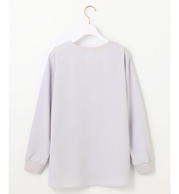 ANY SIS「【洗える】2wayストレッチジョーゼットロゴ ロンT」|Tシャツ・カットソー|