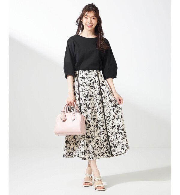 ANY SIS「【洗える】ラインポイントフラワー スカート」|スカート|