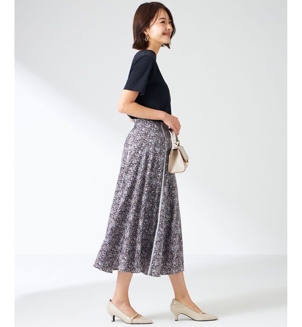 ANY SIS「【洗える】ラインポイントフラワー スカート」|スカート|