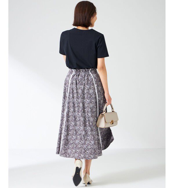 ANY SIS「【洗える】ラインポイントフラワー スカート」|スカート|