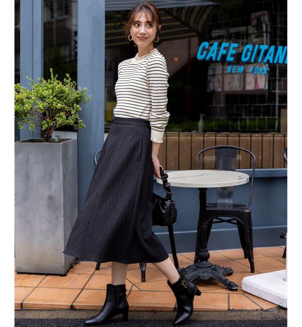 ANY SIS「ジャカードフレア スカート」|スカート|