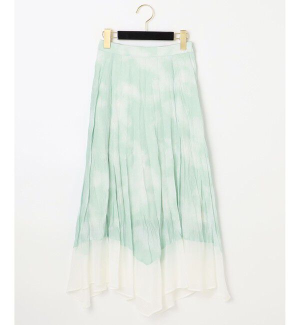 GRACE CONTINENTAL「タイダイプリントフレアスカート」|スカート|グリーン