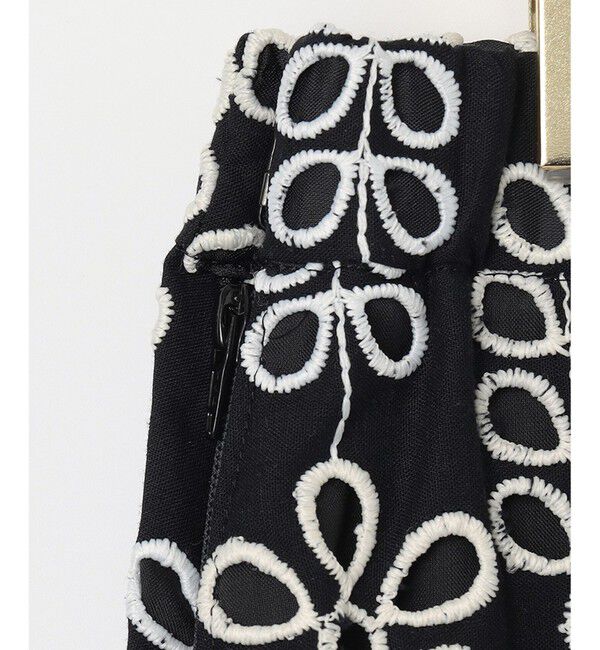  「バイカラーカットワークスカート」|スカート|