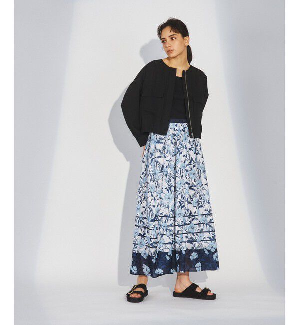 Diagram「オーナメントフラワープリントスカート」|スカート|ホワイト