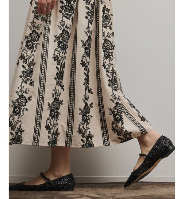 GRACE CONTINENTAL「パターン刺繍ワンピース」|ワンピース|