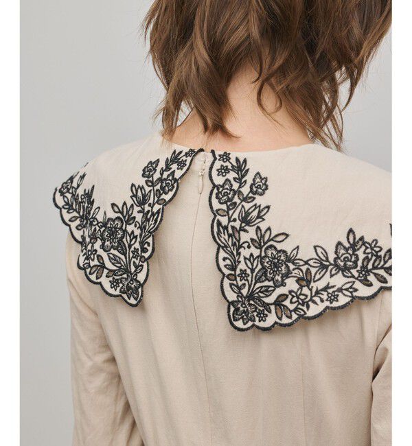 GRACE CONTINENTAL「パターン刺繍ワンピース」|ワンピース|