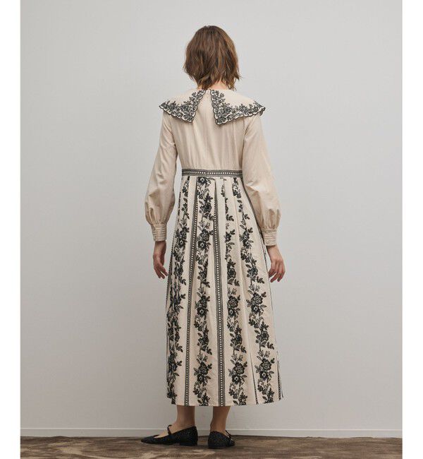 GRACE CONTINENTAL「パターン刺繍ワンピース」|ワンピース|