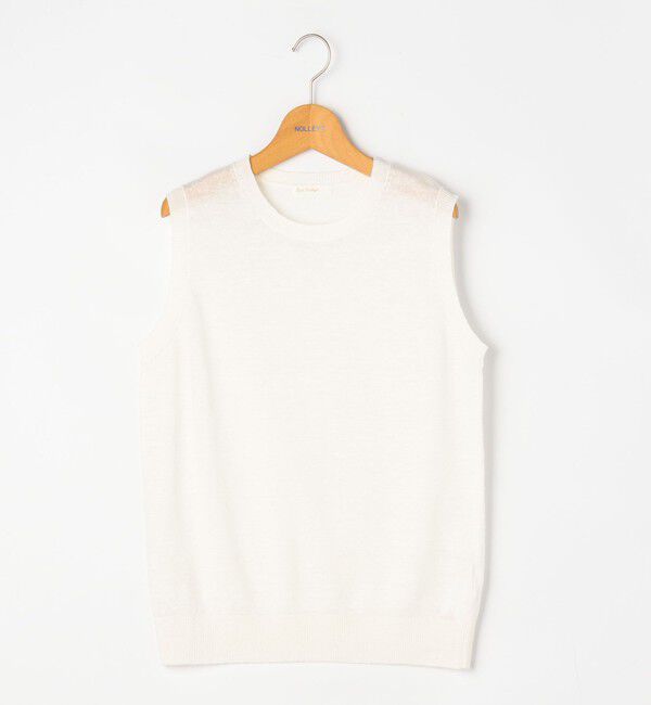 NOLLEY'S「《アンサンブル対応》《手洗い可能》フレンチリネンノースリーブプルオーバーニット」|ニット・セーター|