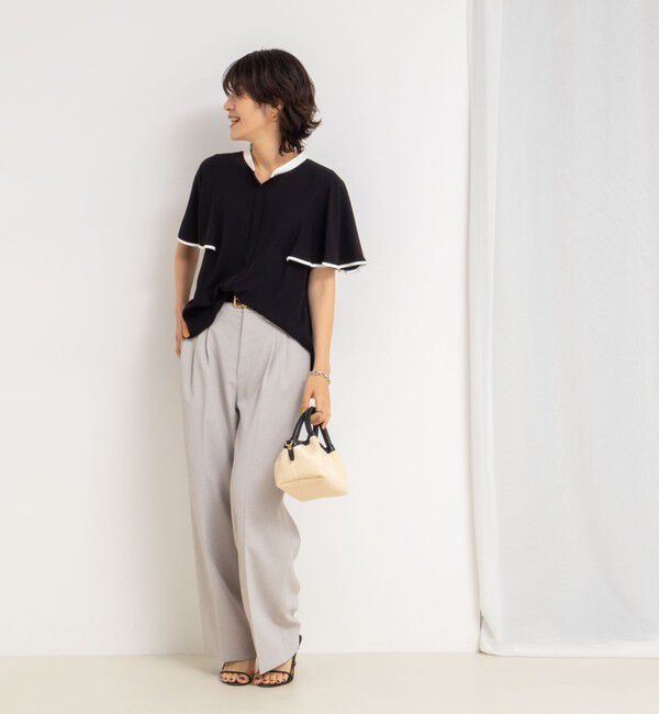 NOLLEY'S sophi「バックサテンフレアスリーブブラウス」|シャツ・ブラウス|