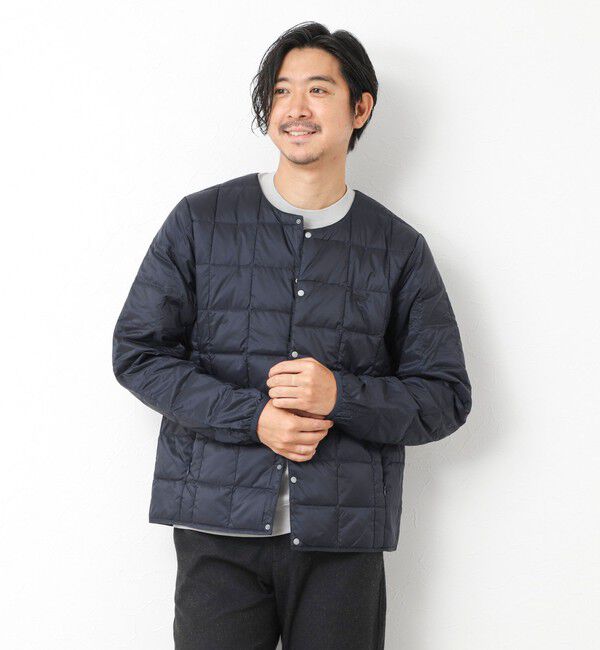 NOLLEY'S goodman「【TAION/タイオン】別注クジラ刺繍CREW NECK BUTTON DOWN JACKET」|ダウン|