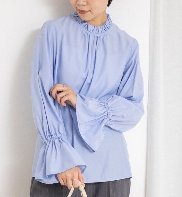 NOLLEY'S「ウォッシャブル襟フリルプルオーバーブラウス」|シャツ・ブラウス|