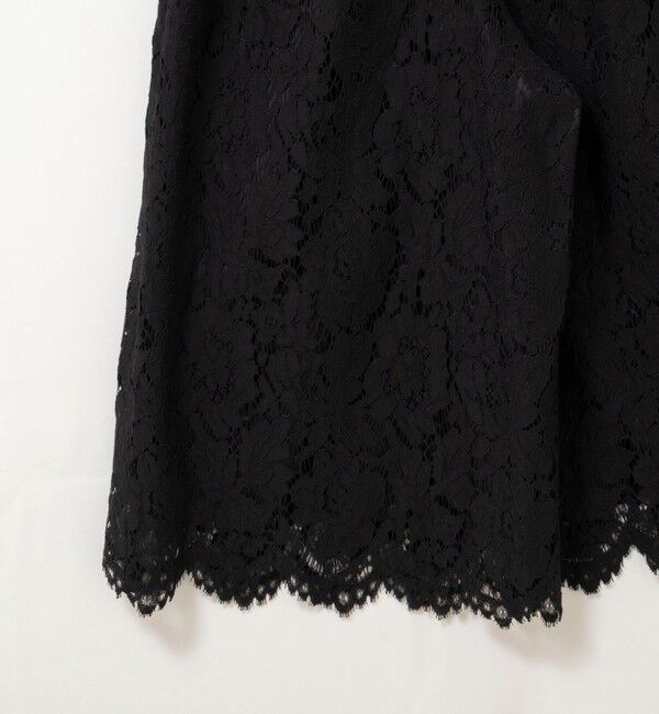 NOLLEY'S「クロップドワイドレースパンツ」|キュロット|