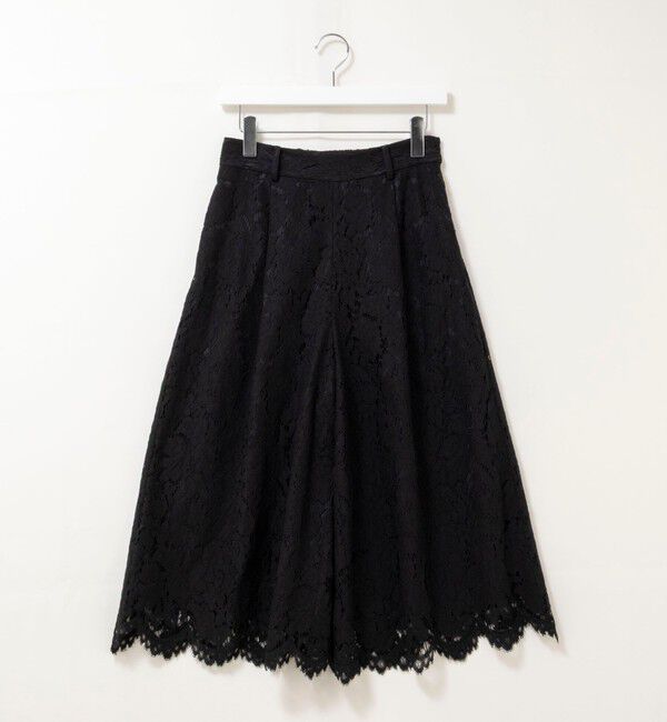 NOLLEY'S「クロップドワイドレースパンツ」|キュロット|