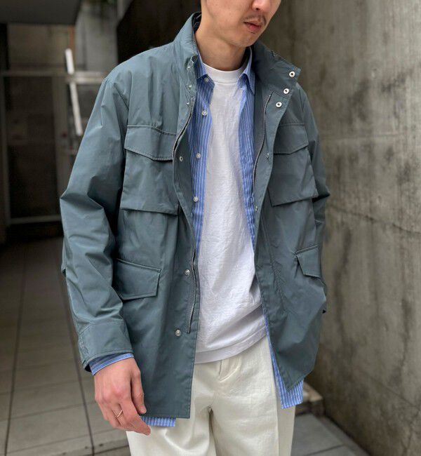 NOLLEY'S goodman「【ダントツ撥水】M65タイプフードブルゾン 26SS」|ブルゾン・スタジャン|グレイッシュブルー