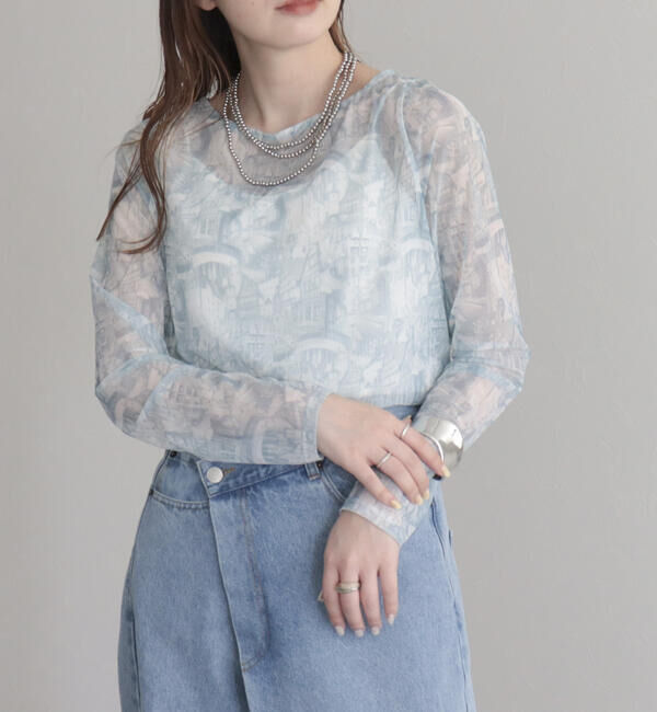 fredy emue「ランドスケープシアープルオーバー」|Tシャツ・カットソー|